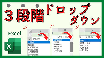 3段階ドロップダウンの作り方を解説！入力ミスがなくなって楽になるとか最強じゃない？？【Excel・エクセル】