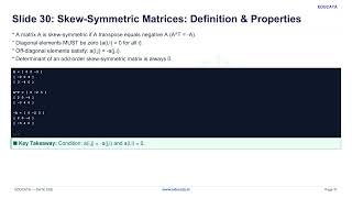 Episode 9: Linear Algebra: Matrices, Matrix Types & Basic Operations | GATE CSE