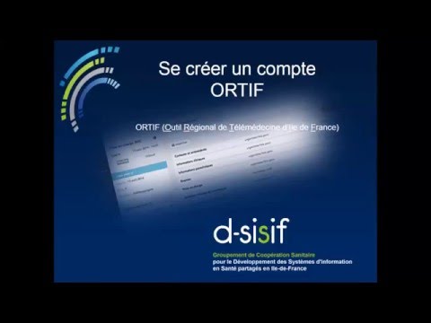 Se créer un compte sur ORTIF