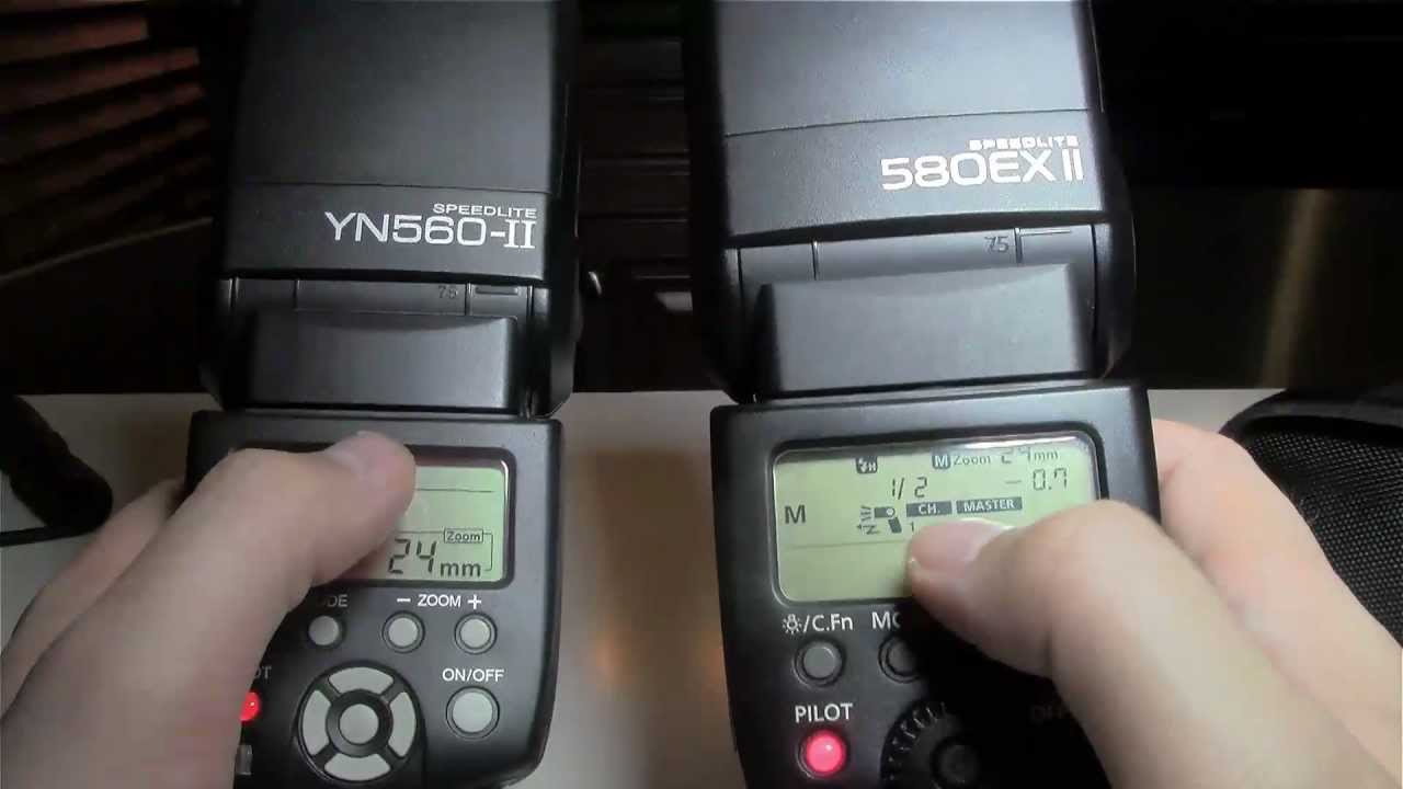 Canon 580ex II vs Yongnuo YN-560 II - DSLRnerd.com 