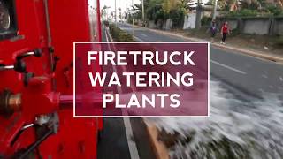 PUMP n ROLL: FIRETRUCK WATERING PLANTS