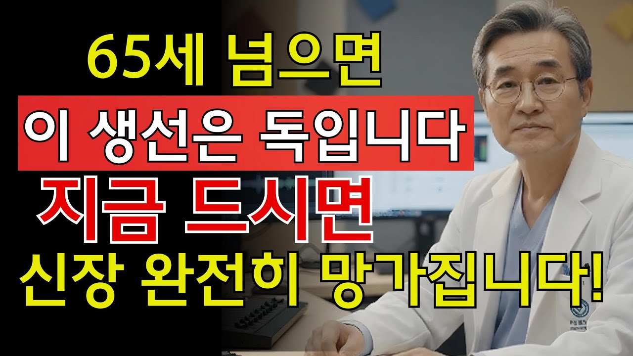 이 생선, 계속 드시면 콩팥이 먼저 늙습니다! 신장을 망치는 위험 생선 TOP3 | 시니어 지혜