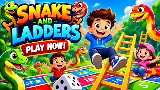 #snakes ladder game #ladder snakes#tips and tricks hi to win ladder snakes gaming video screenshot 3