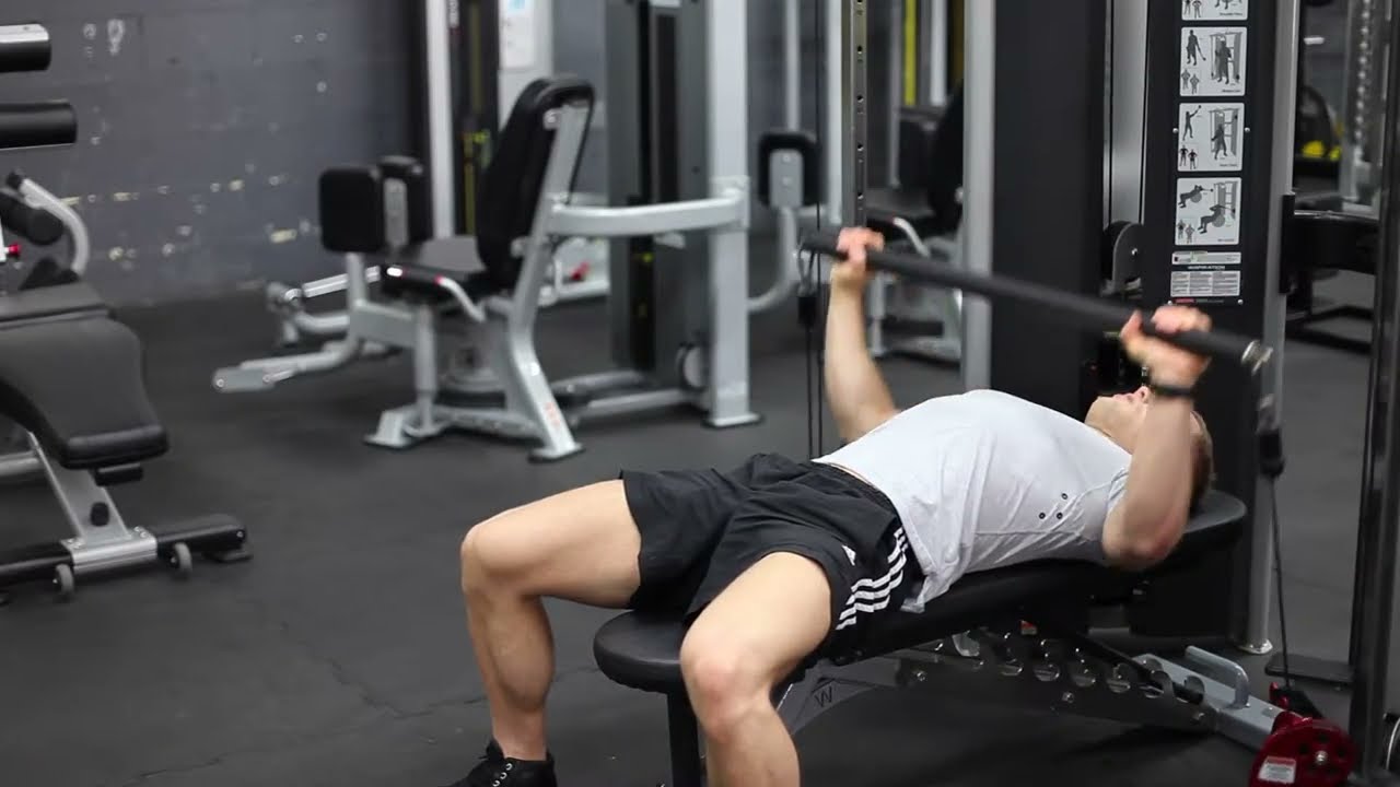 Cable Bench Press YouTube Cable Bench Press YouTube