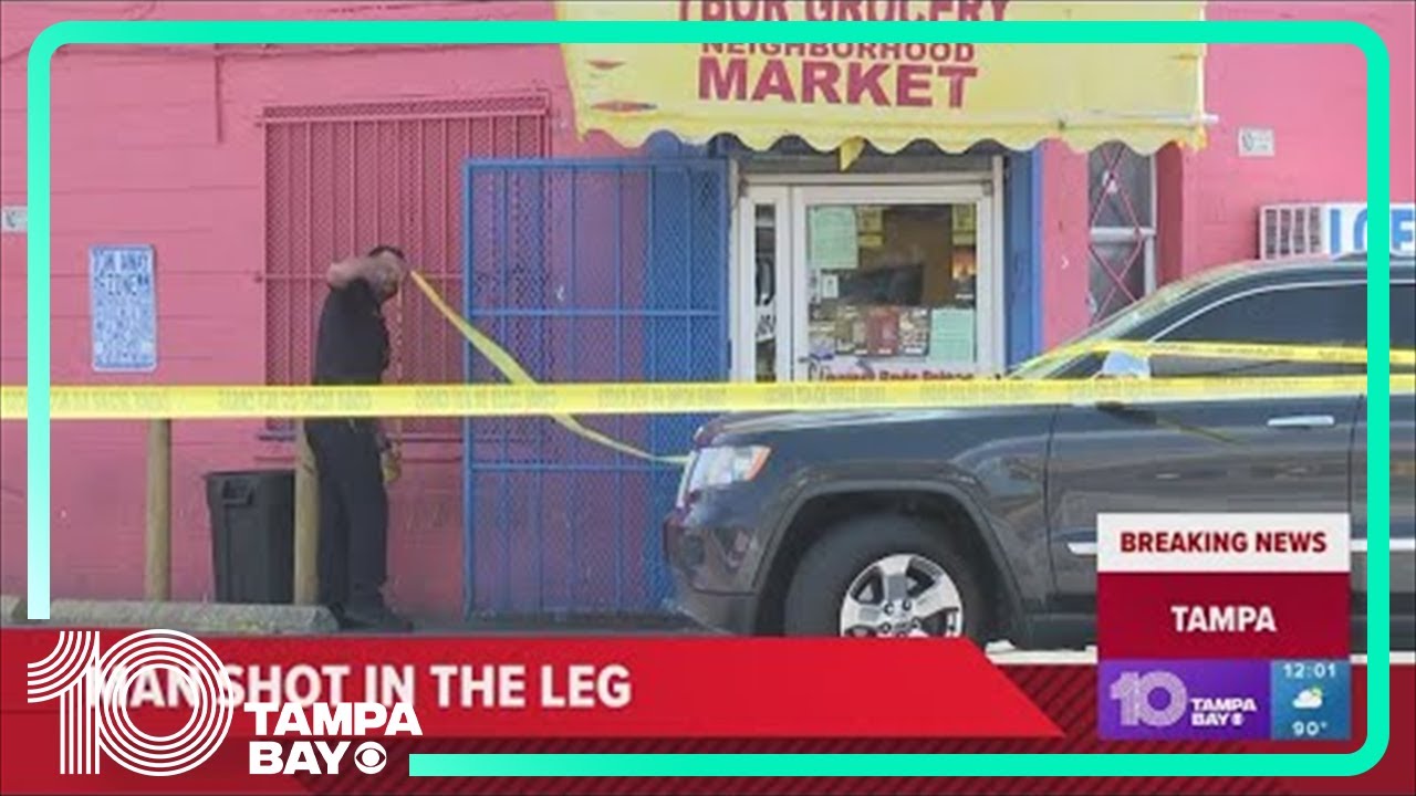 Police investigate after man shot in leg in Ybor City - YouTube