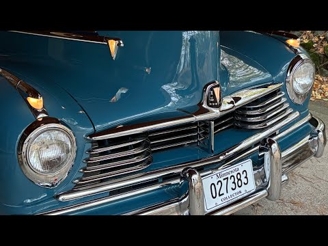 Hudson Commodore Eight in stunning two tone blue!  This 1946 beauty was the top of the line for 1946
