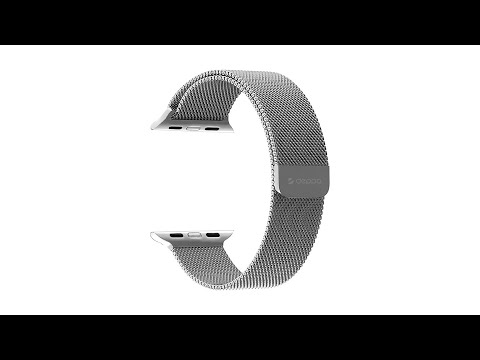 Серебристый ремешок Deppa Band Mesh D-47140 для Apple Watch 40мм/ 38мм