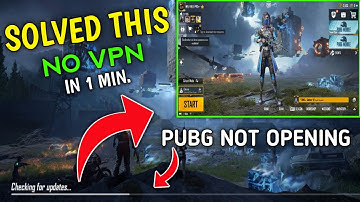 Pubg Mobile Not Opening After Checking For Updates | Fix In 1 Minute | 100% Solved |