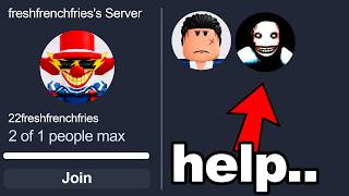 This Roblox PRIVATE SERVER is HAUNTED..