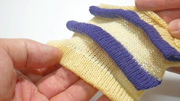 hooking up on a knitting machine - hems and folds within the knit fabric