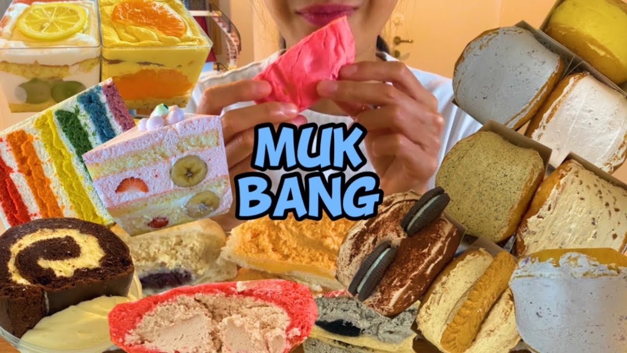 SUB) 디저트 먹방 브이로그 크림 진진제과 크림빵 크림도넛 마스카포네롤 도레도레 비빔국수 DESSERT MUKBANG VLOG CREAM DONUTS CAKE デザート ムクバン