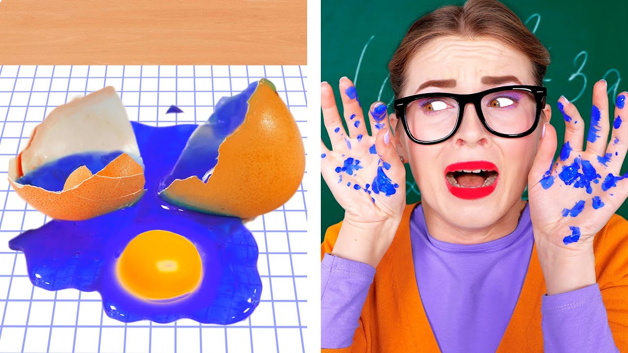 CRAZY SCHOOL LIFEHACKS | DIY Pranks and Life Hacks at School by Ideas 4 ...