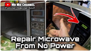 How to repair microwave No Power | Baiki microwave tak hidup | R352ZS | Sharp