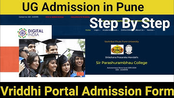 How to fill Admission Form On vriddhi Portal | SPPU Pune UG Admission 2021 | B.A BSc B.Com BCA BBA