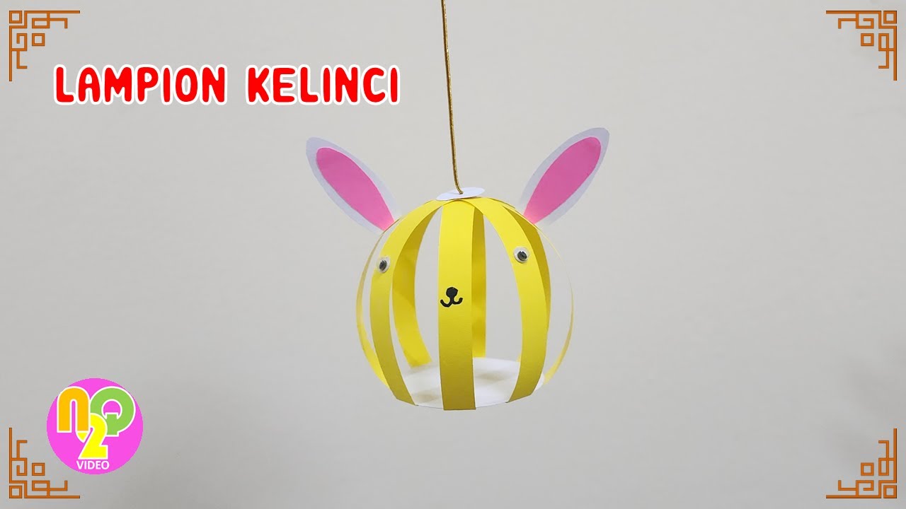 Cara Membuat Lampion Kelinci yang Unik dan Mudah | Paper Rabbit Lantern ...