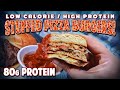 Stuffed Pizza Burgers for WEIGHT LOSS! [80g Protein, LOW CALORIE]