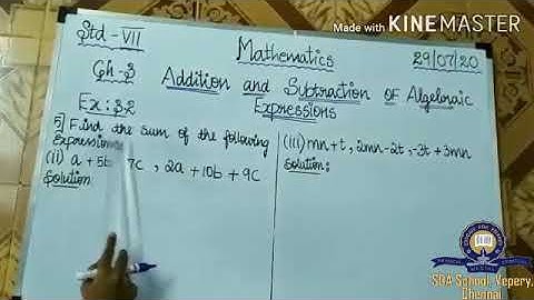Class 7/TNB/Maths/Algebra - part 2/Session 6