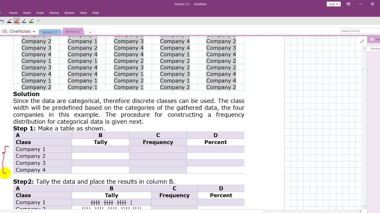 Section 2.2.2 Categorical Frequency Distribution - YouTube