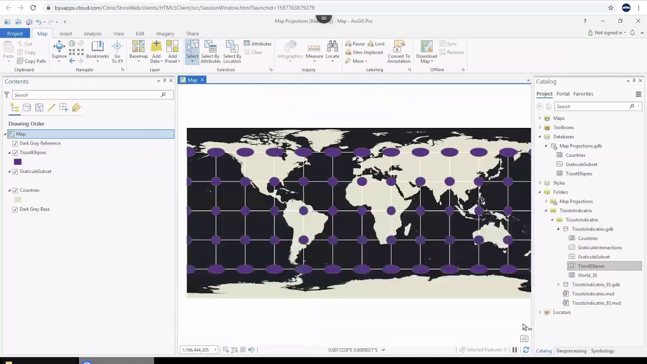 Geography 212: Working with coordinate systems in ArcGIS Pro - YouTube