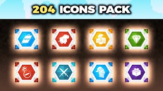204 Buycraft Icons Pack for Minecraft Servers - Sleek