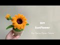 Diy flowers  how to make sunflower in pot step by step 76  handmade diy pipe cleaner flowers