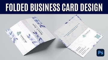 How to Design a Folded Business Card in Photoshop | Folding Business Card Design Tutorial