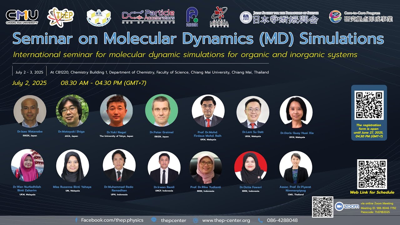 Seminar on Molecular Dynamics (MD) Simulations EP.1 - YouTube