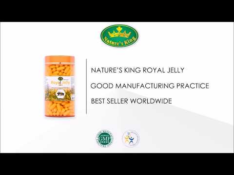 Nature King Royal Jelly นมผึ้งเนเจอร์คิงส์ 1000 mg  อาหารเสริมนมผึ้ง และวิตามินจากออสเตรเลีย