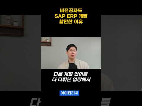 비전공자도 억대연봉 SAP ERP 개발 할만한 이유