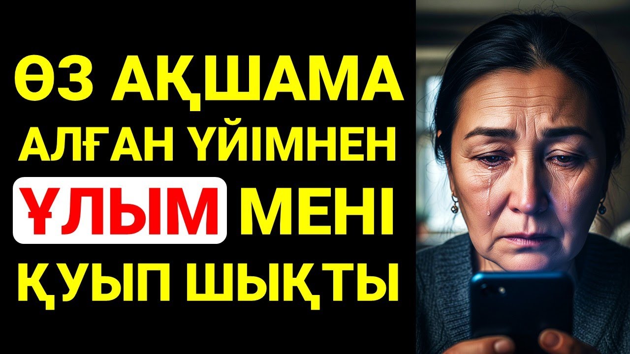 ӨЗ АҚШАМА АЛҒАН ҮЙІМНЕН ҰЛЫМ МЕНІ ҚУЫП ШЫҚТЫ