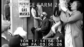 1938 Air Raid Precautions, Digging Trenches, Gas Masks 220639-02 | Footage Farm