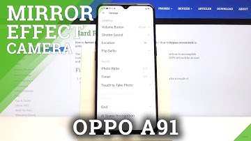 How to Turn Off Mirror Effect on OPPO A91 - Camera Settings