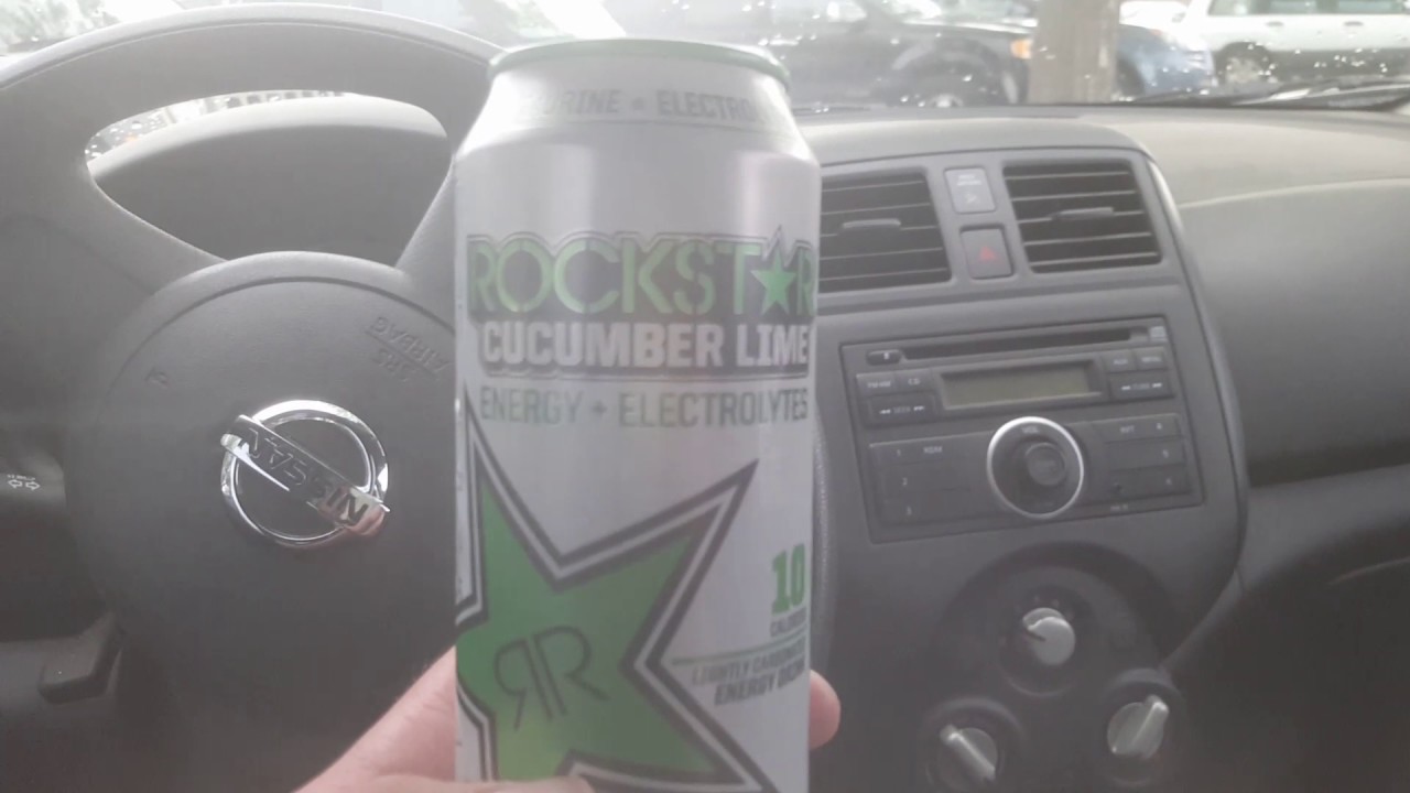 RockStar Cucumber Lime Energy Drink Review YouTube