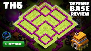 New Best TH6 Defense Base Link 2026: A Smart Compartment Layout for Stronger Town Hall Protection!