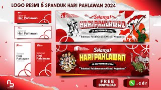 DOWNLOAD !! Logo Resmi dan Desain Spanduk Hari Pahlawan 2024 (File CDR) - #nurdesigns