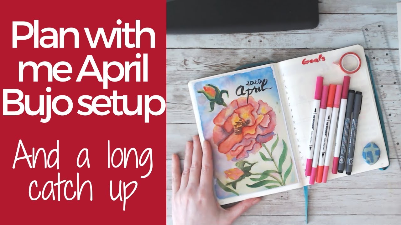 April Bullet Journal Setup for Authors & a Catch up on what my 2020 has been like so far