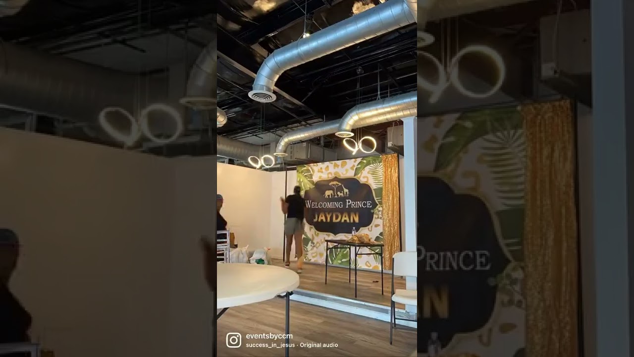 Watch Events By CCM set up a backdrop for a baby shower! 