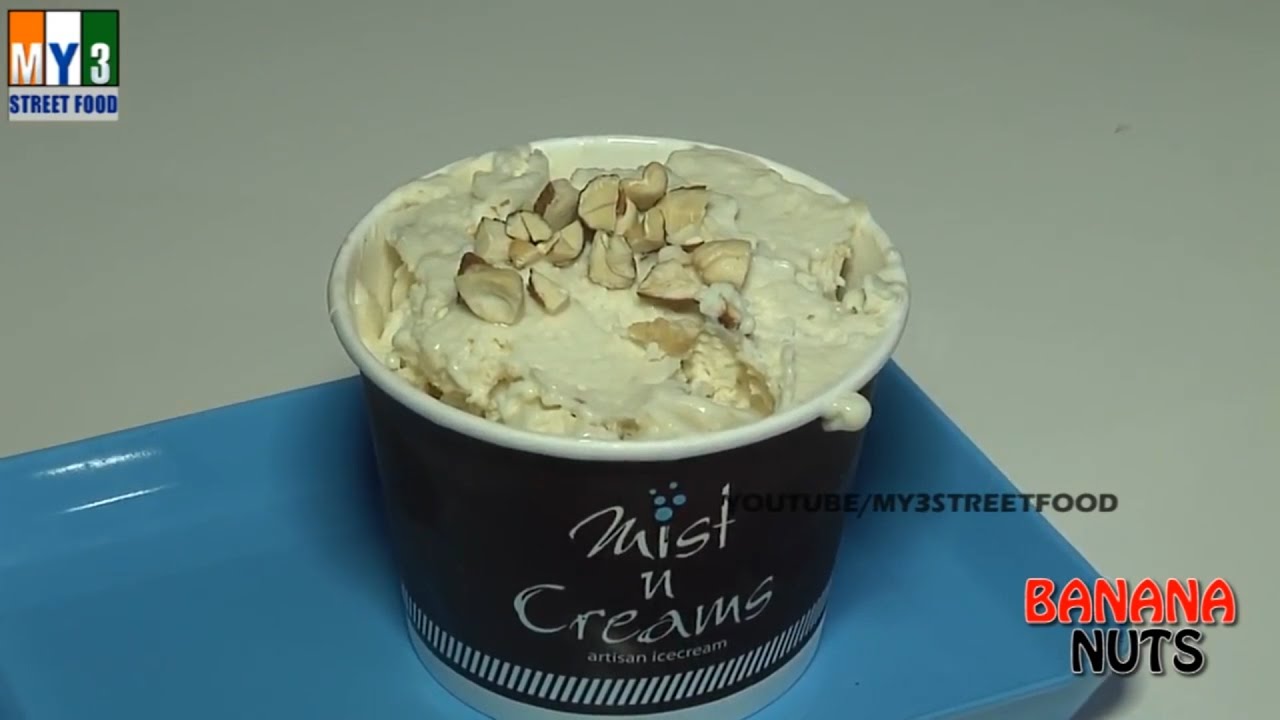 Banana Nuts icecream | Mist and Cream street food | STREET FOOD