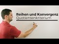 Reihen auf konvergenz untersuchen quotientenkriterium teil 1  mathe by daniel jung