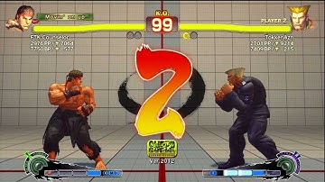 SSF4 AE 2012 - TokkenAzn (Guile) Vs KaizenMaster (Ryu) - Casuals