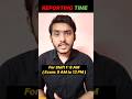 🚨Reporting Time for JEE Mains 2026✅ #jee #iitjee #jeemains #jee2026 #shorts