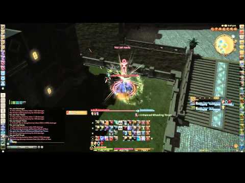 FFXIV HW Dragoon DRG i193 1350 DPS Striking Dummy with food/pot/party buff