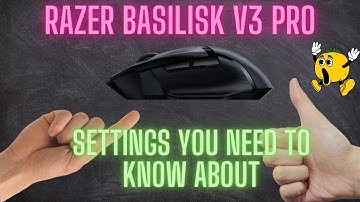 Razer Basilisk V3 Pro - Best Settings You Need To Change