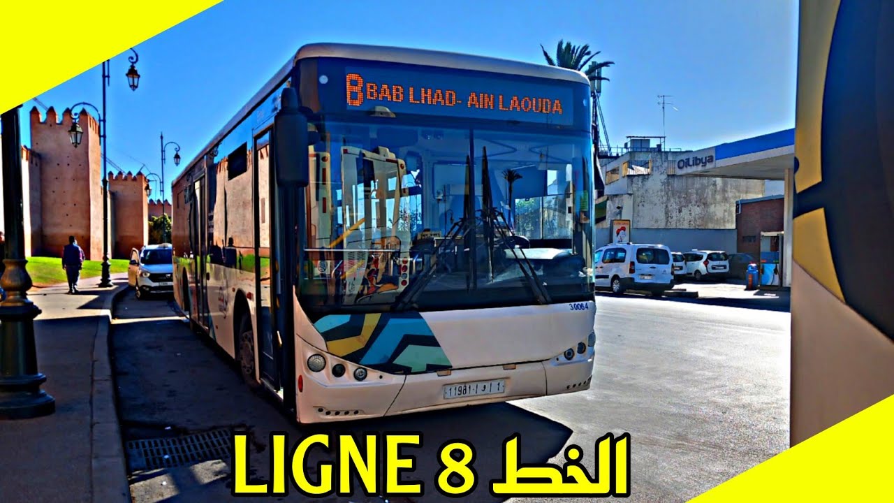 ● أجيو نكتاشفو خطوط الرباط و سلا و تمارة : 🔴 الخط 8 ( باب الحد - عين العودة ) 🔴