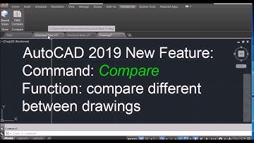 AutoCAD 2019 New Features - Compare command