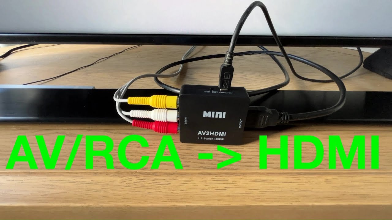  WENTER Convertidor RCA a HDMI, convertidor AV 1080P a