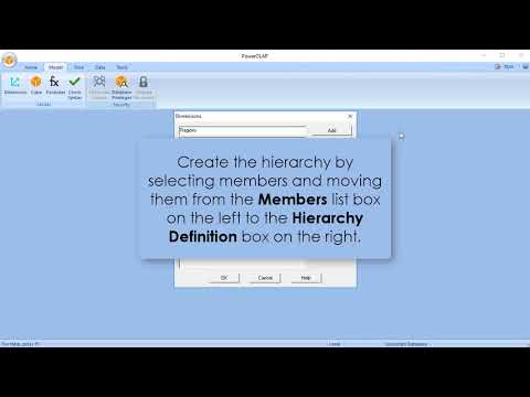 PowerOLAP QuickStart Video 2 - Heirarchies and Aggregate Weights