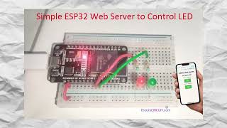 Simple ESP32 Web Server to Control LED