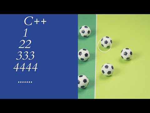 How to print 1 22 333 4444...  in C++