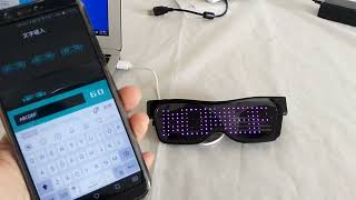 LED glasses simple operation demonstration screenshot 2